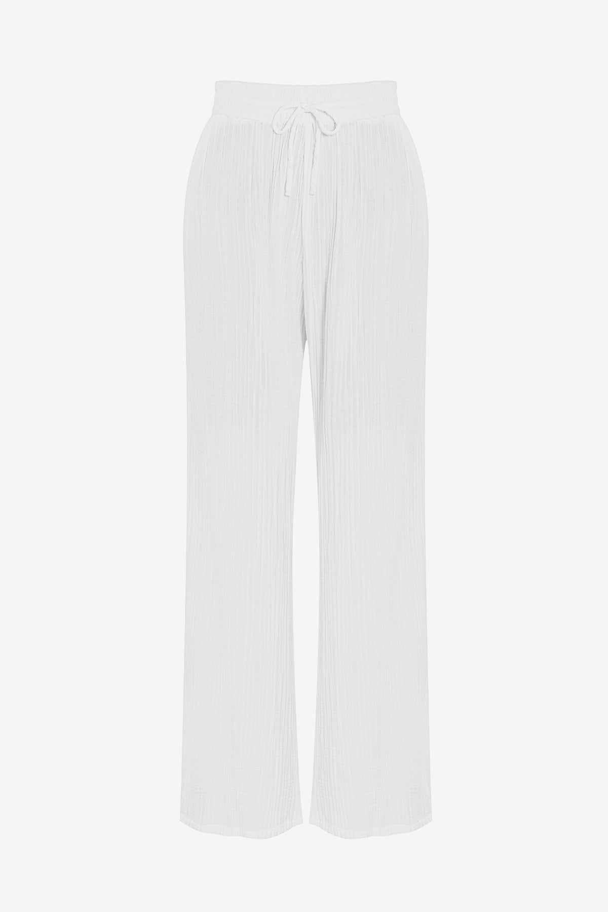 White beach pants