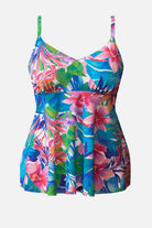 Multicolor floral tankini top