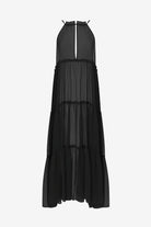 Black sheer swim dress cover up