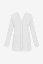 White long sleeve button up shirt