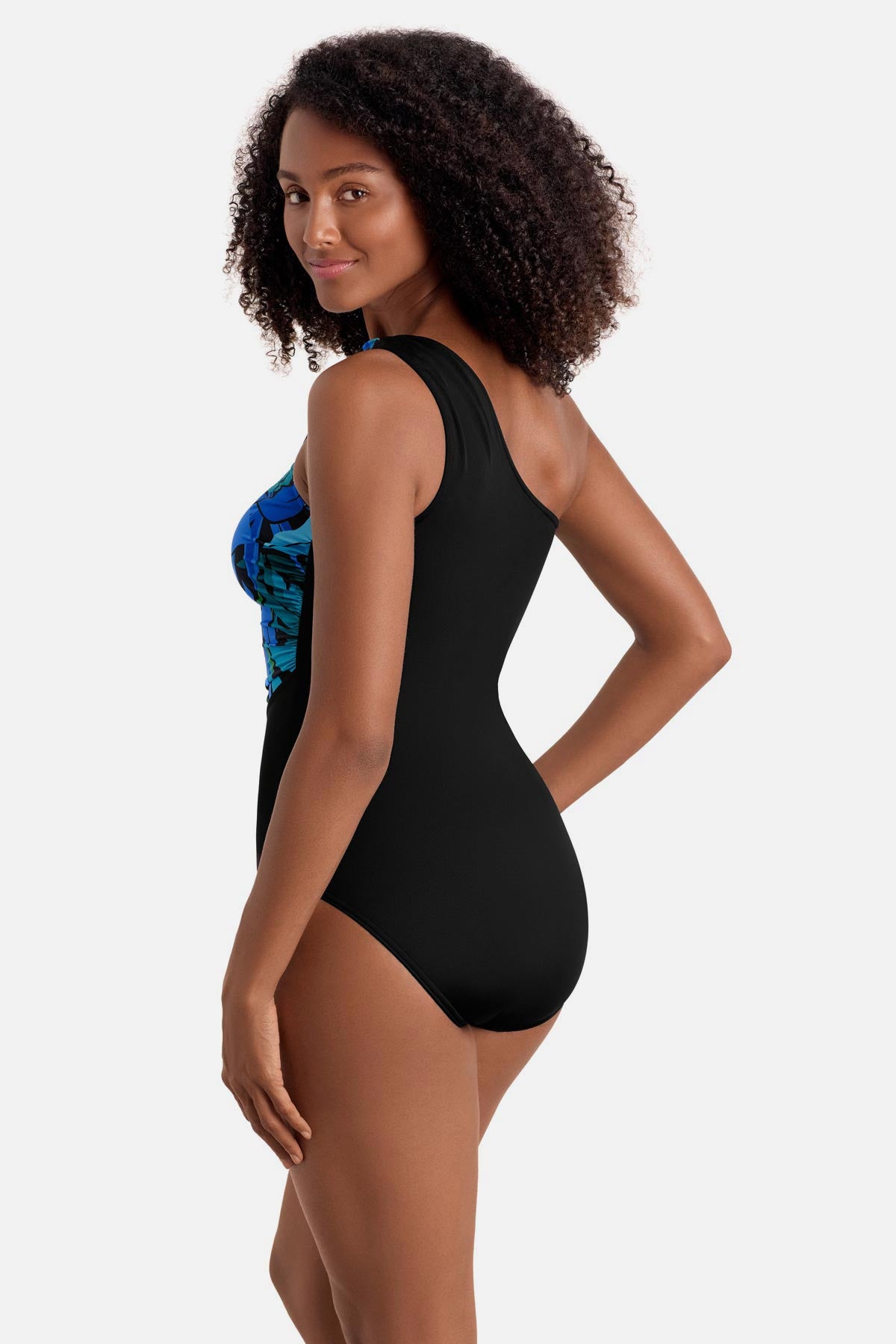 Shape Solver One Shoulder One Piece Leaf Sensation – Longitude Swim