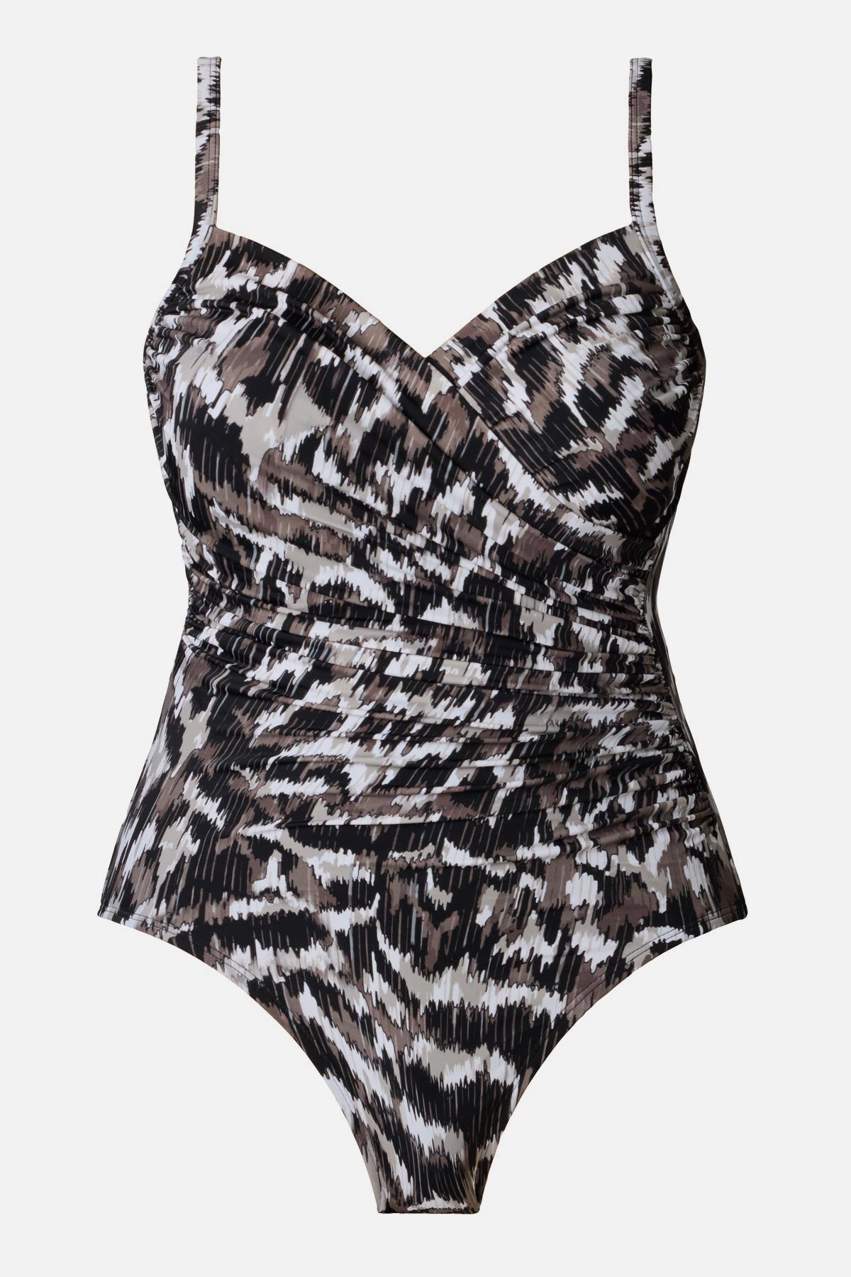 Animal skin printed one-piece swimsuit
