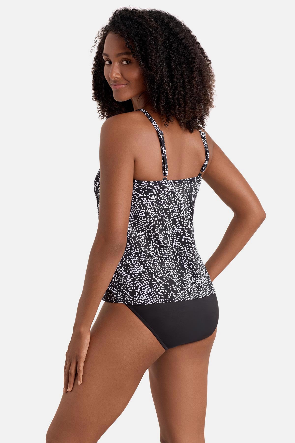 Shape Solver High Neck Tankini Top Pebble Beach – Longitude Swim