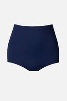 Navy blue girl cut leg swim bottoms
