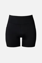 Black yoga swim shorts
