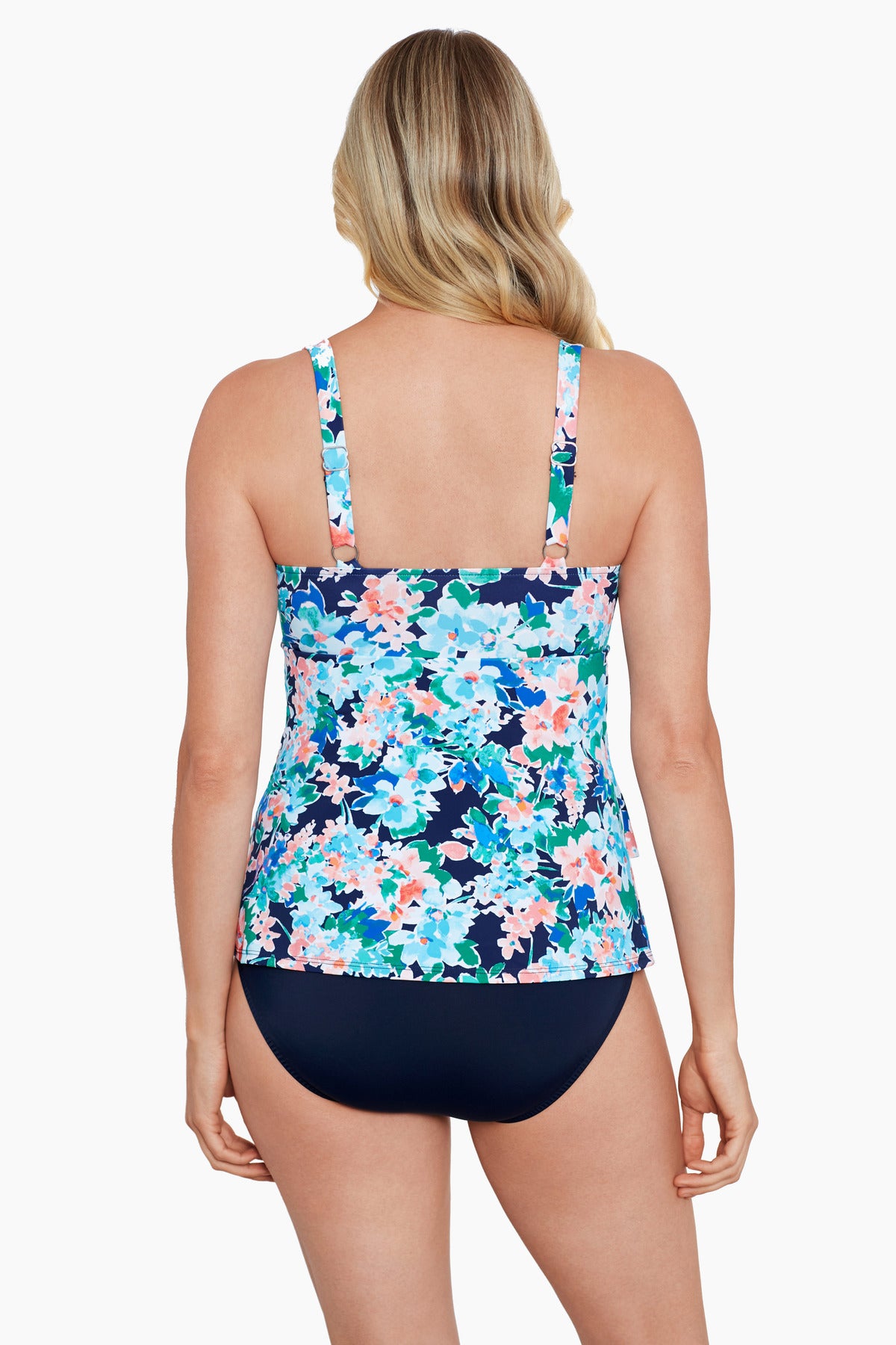 Shapesolver Triple Tier Fauxkini One Piece Swimsuit Ditsy Days